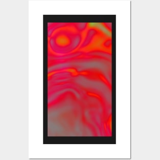 Strawberry Orange Swirl Posters and Art